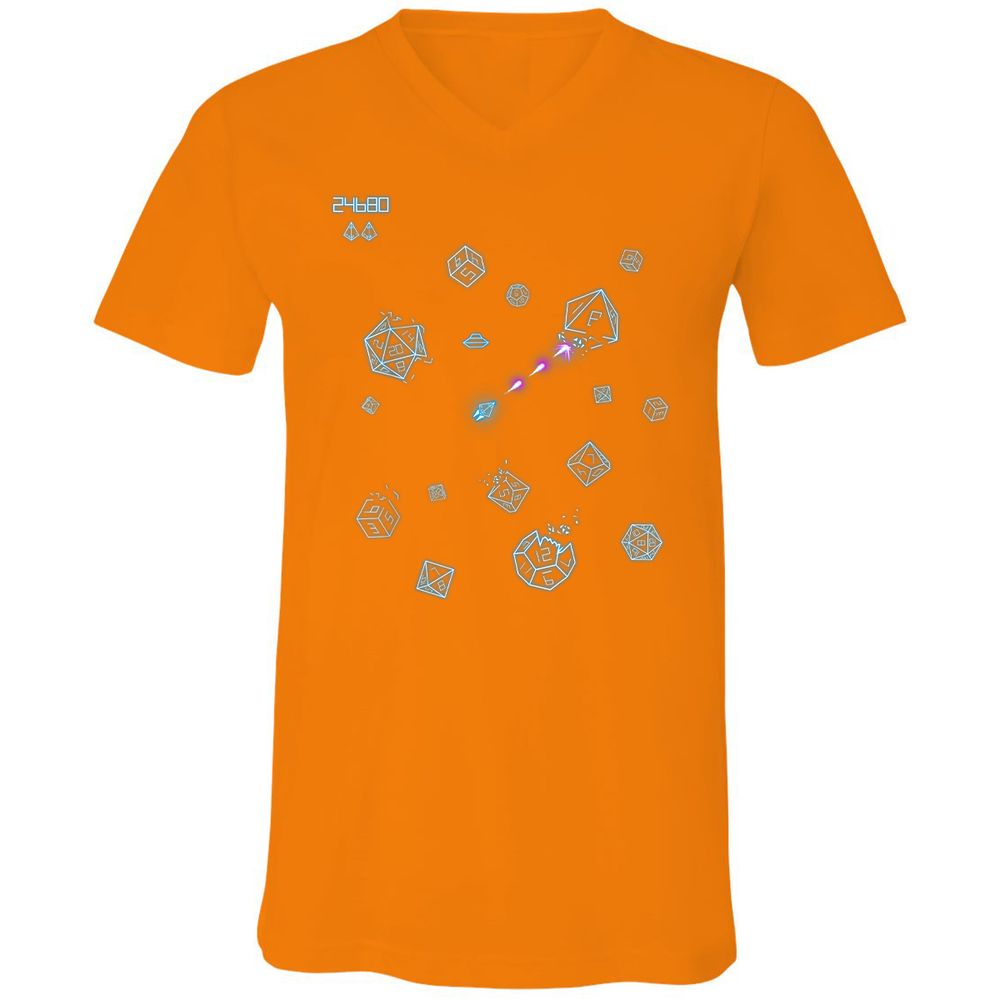 Unisex V-Neck T-Shirt - 65JWCWY1 - Orange - 11