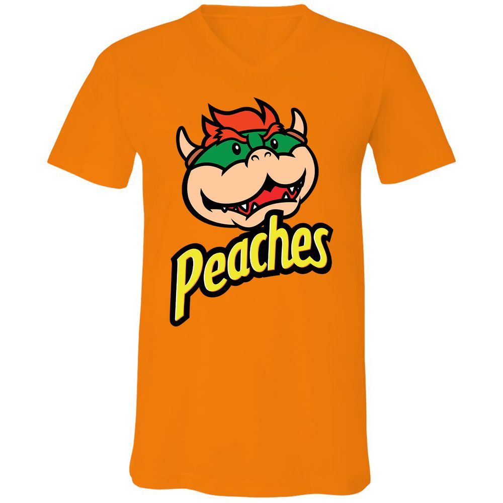 Unisex V-Neck T-Shirt - NE9RVFNF - Orange - 11