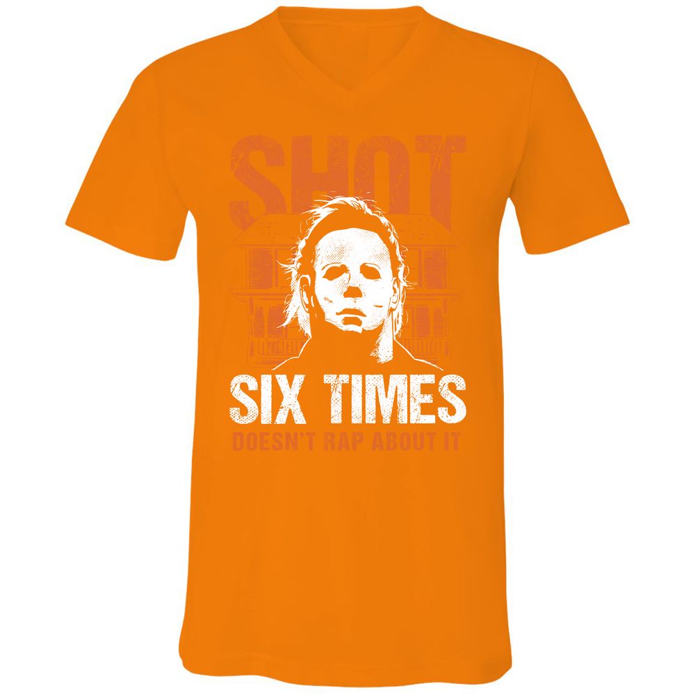 Unisex V-Neck T-Shirt - Y3UJ7AVT - Orange - 11