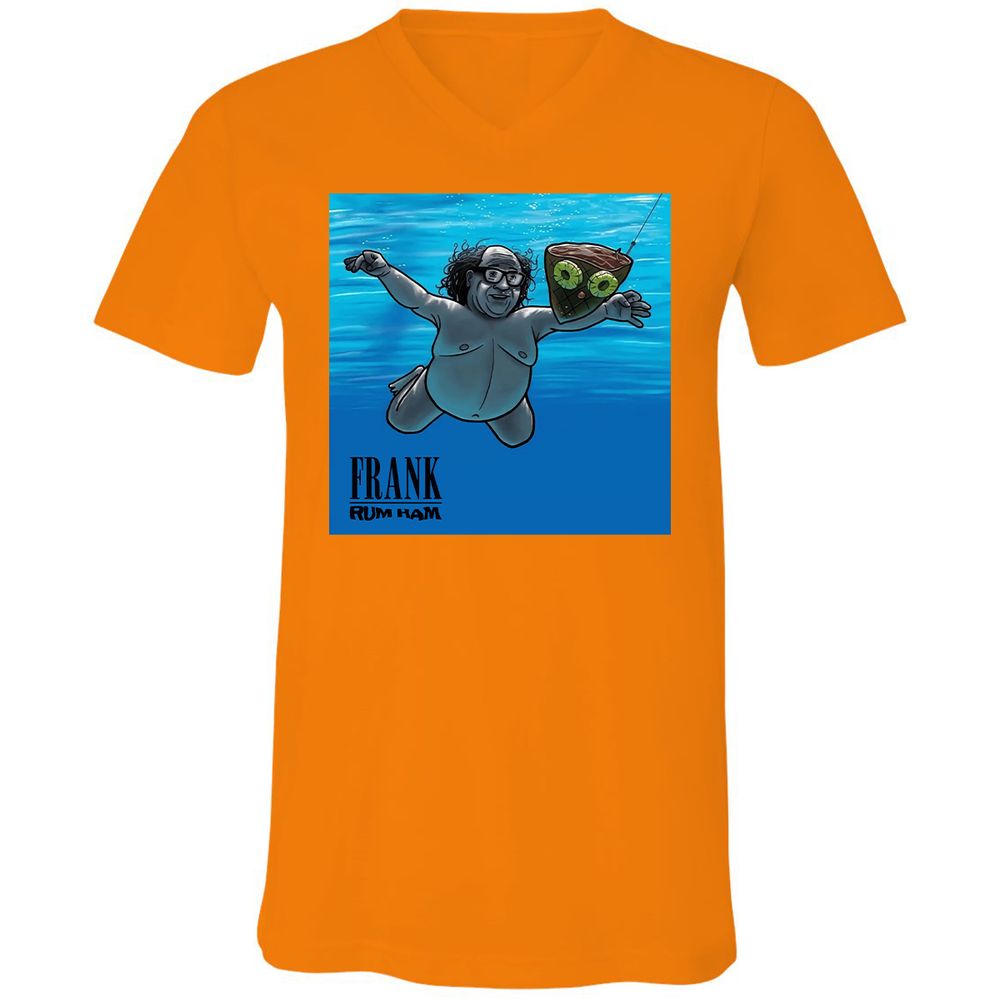 Unisex V-Neck T-Shirt - 98ADVRFA - Orange - 11
