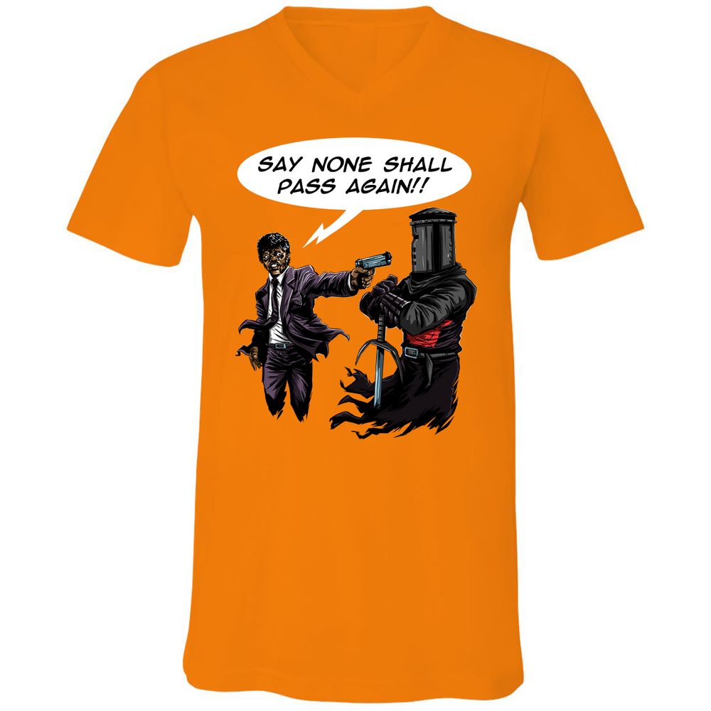 Unisex V-Neck T-Shirt - 5VLJ35MX - Orange - 11