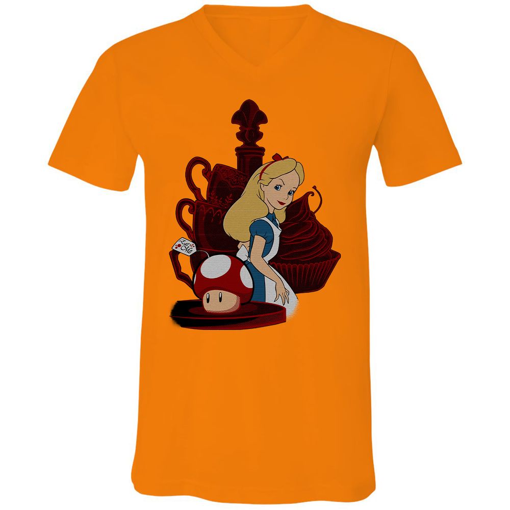 Unisex V-Neck T-Shirt - A31N8JS8 - Orange - 11