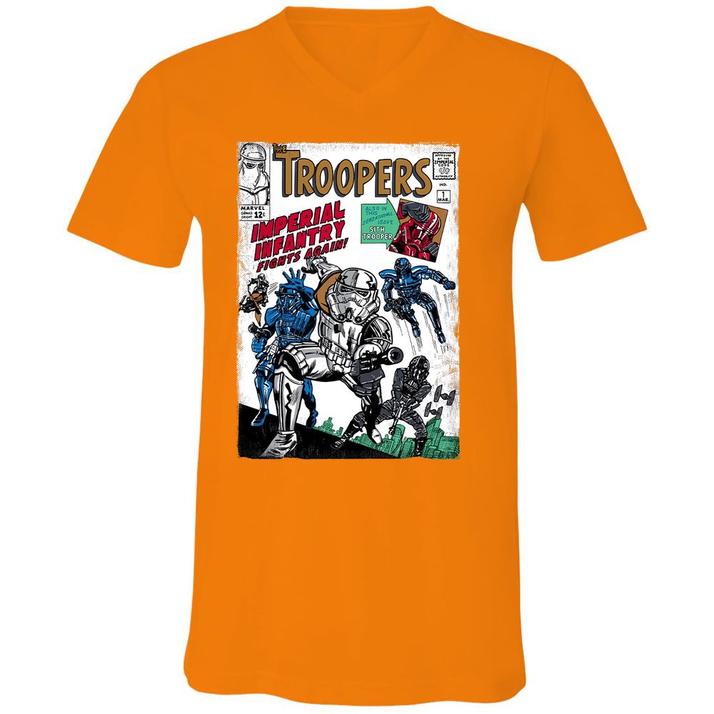 Unisex V-Neck T-Shirt - YZ3553LX - Orange - 11