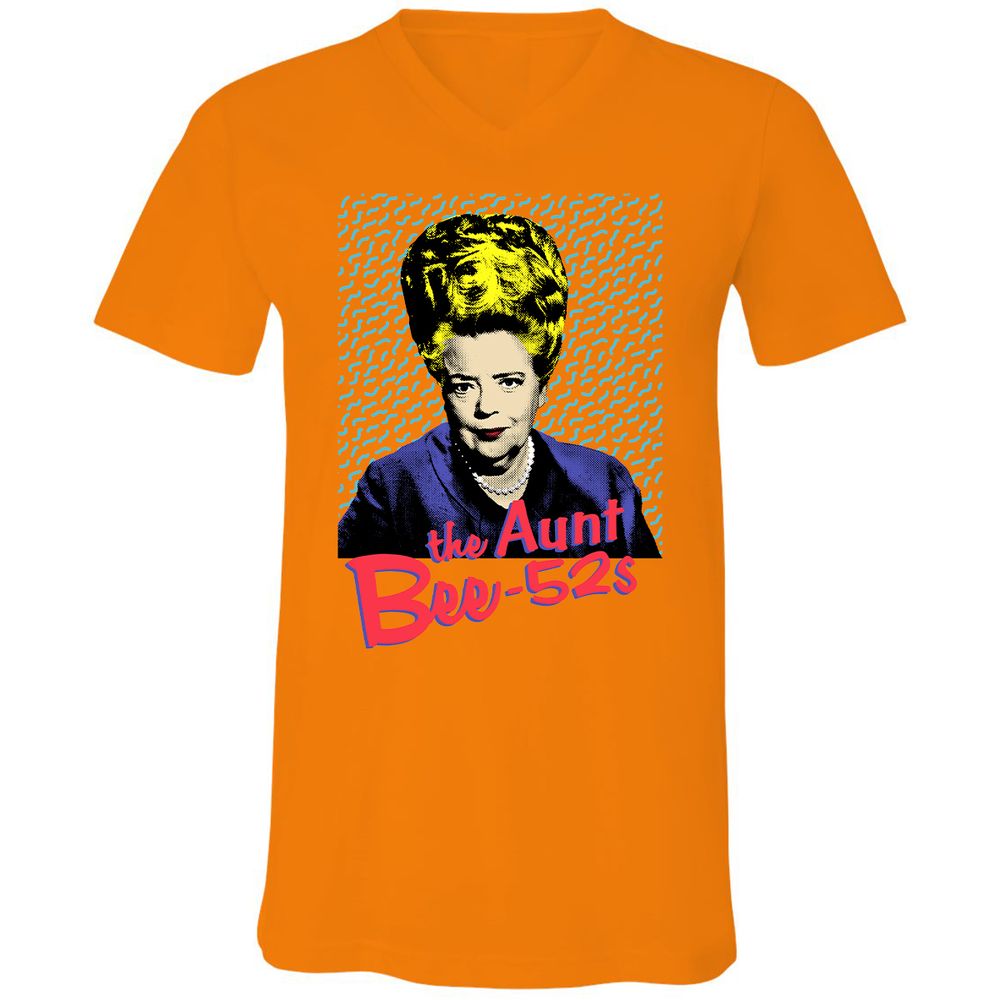 Unisex V-Neck T-Shirt - EGYY3W8Q - Orange - 11