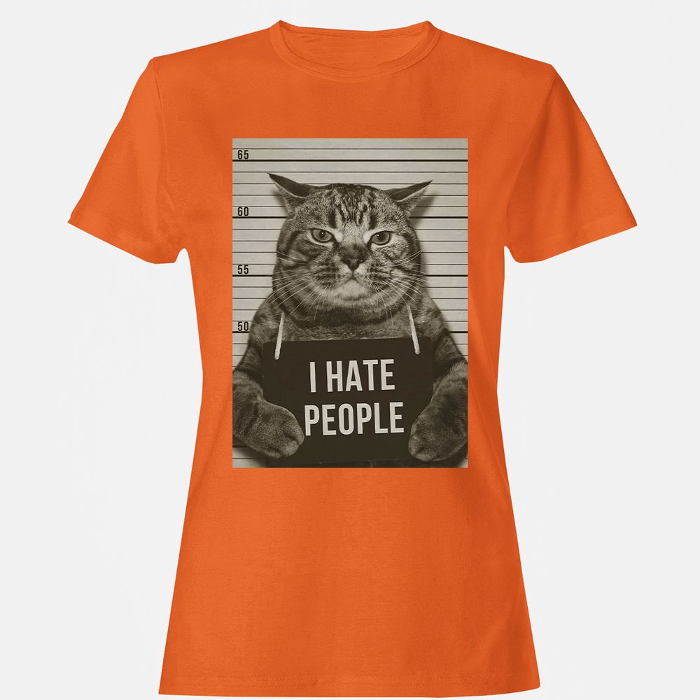 Women's T-Shirt - Q8WJD9UC - Orange - 11