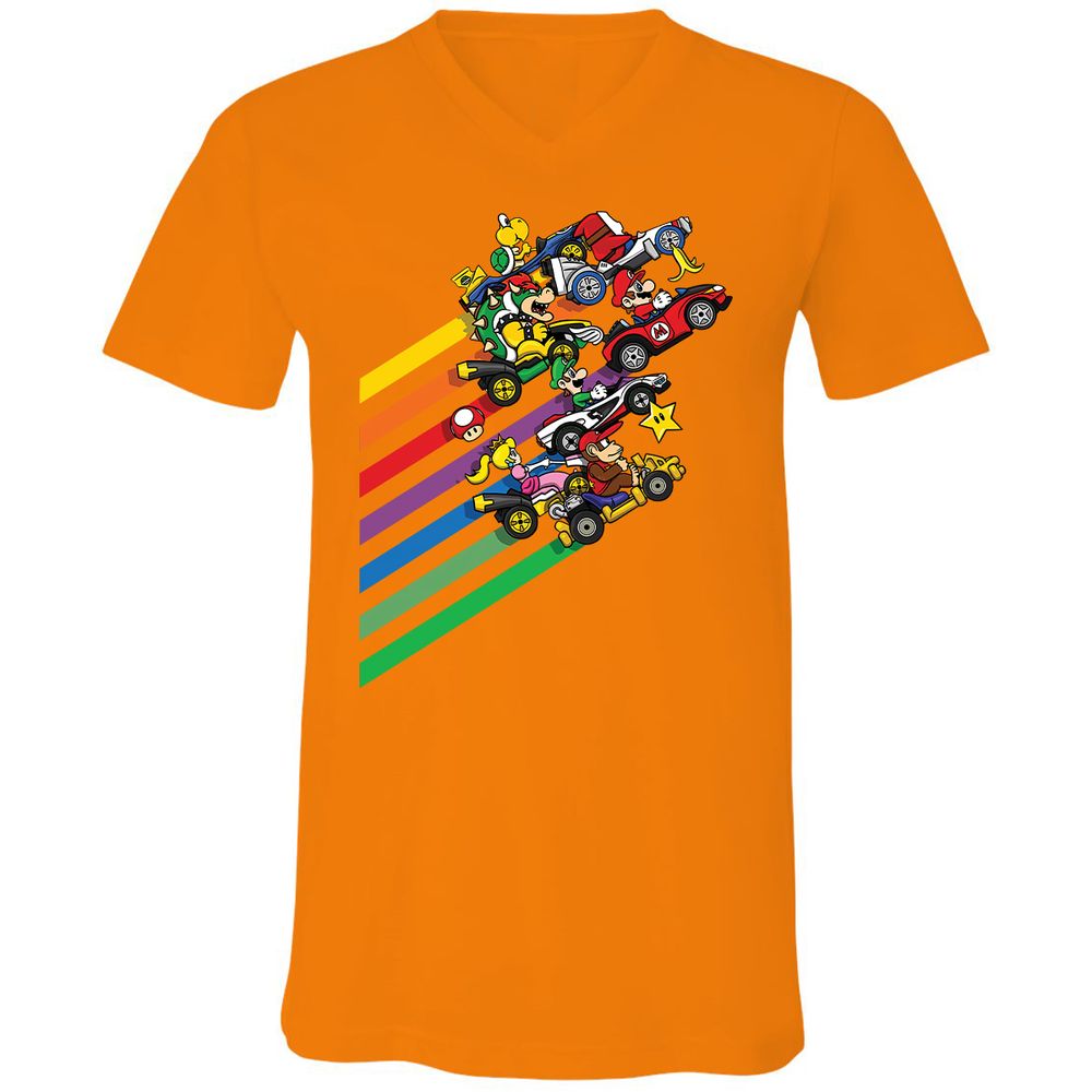 Unisex V-Neck T-Shirt - FB6G6S4G - Orange - 11