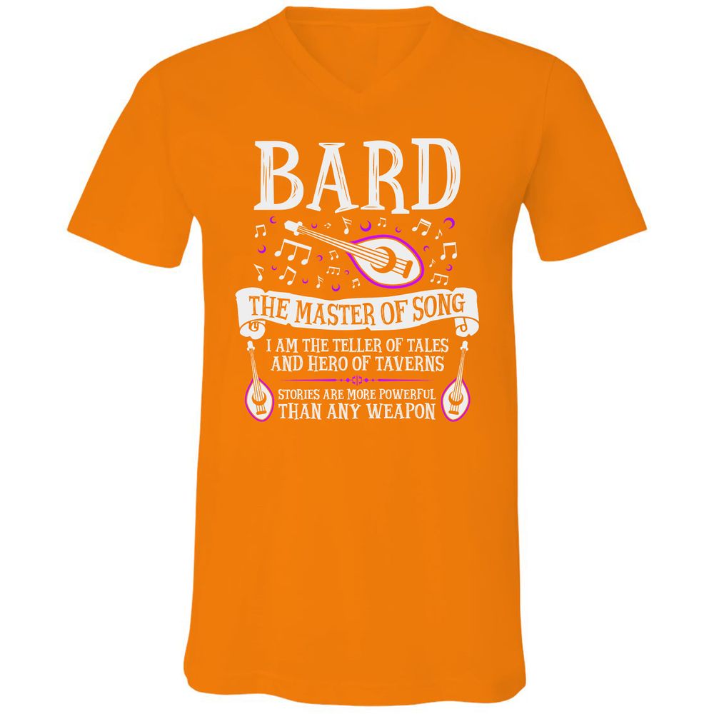 Unisex V-Neck T-Shirt - 5X16LLZN - Orange - 11