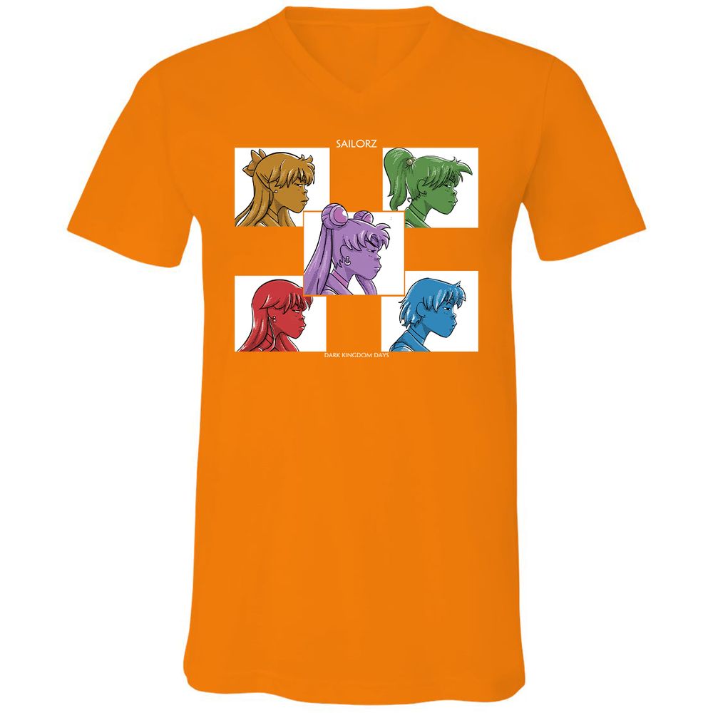 Unisex V-Neck T-Shirt - DGHSEP47 - Orange - 11