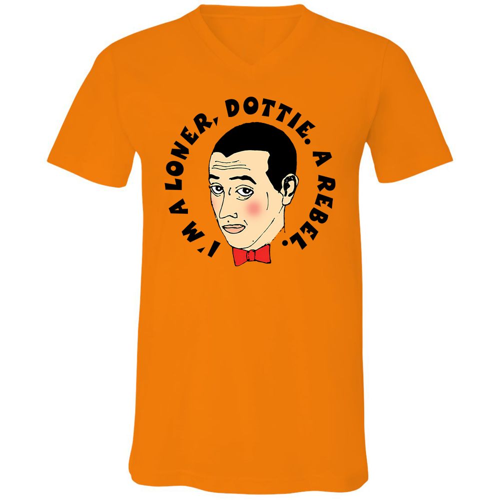 Unisex V-Neck T-Shirt - VCYUBSV3 - Orange - 11
