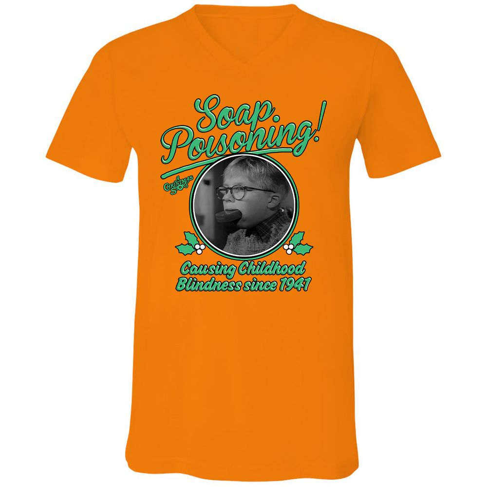 Unisex V-Neck T-Shirt - WUDW6L2W - Orange - 11