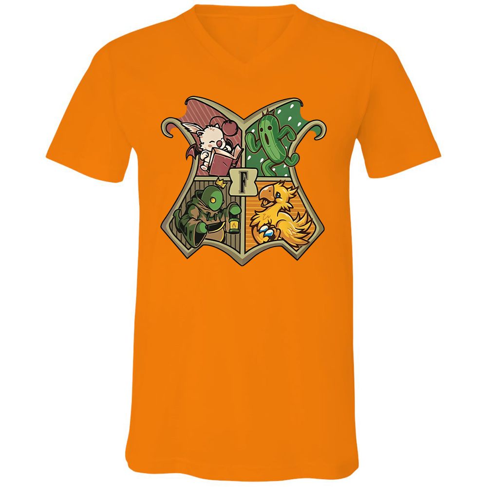 Unisex V-Neck T-Shirt - VK3RTT98 - Orange - 11