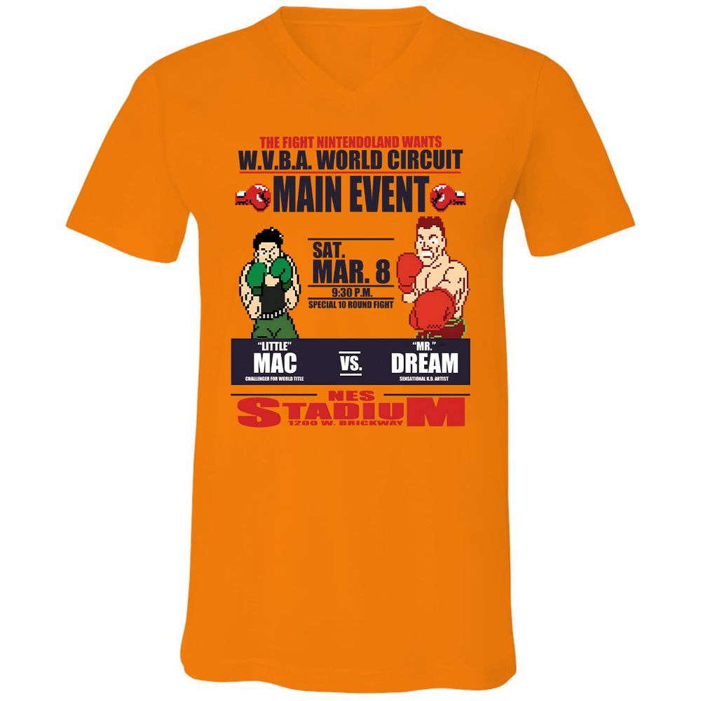 Unisex V-Neck T-Shirt - SZTTFJC5 - Orange - 11