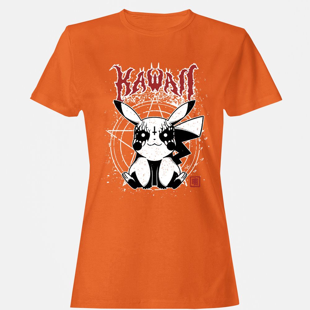 Women's T-Shirt - 4QH3KJ6R - Orange - 11