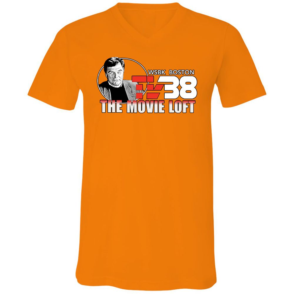 Unisex V-Neck T-Shirt - JQXRQ16J - Orange - 11
