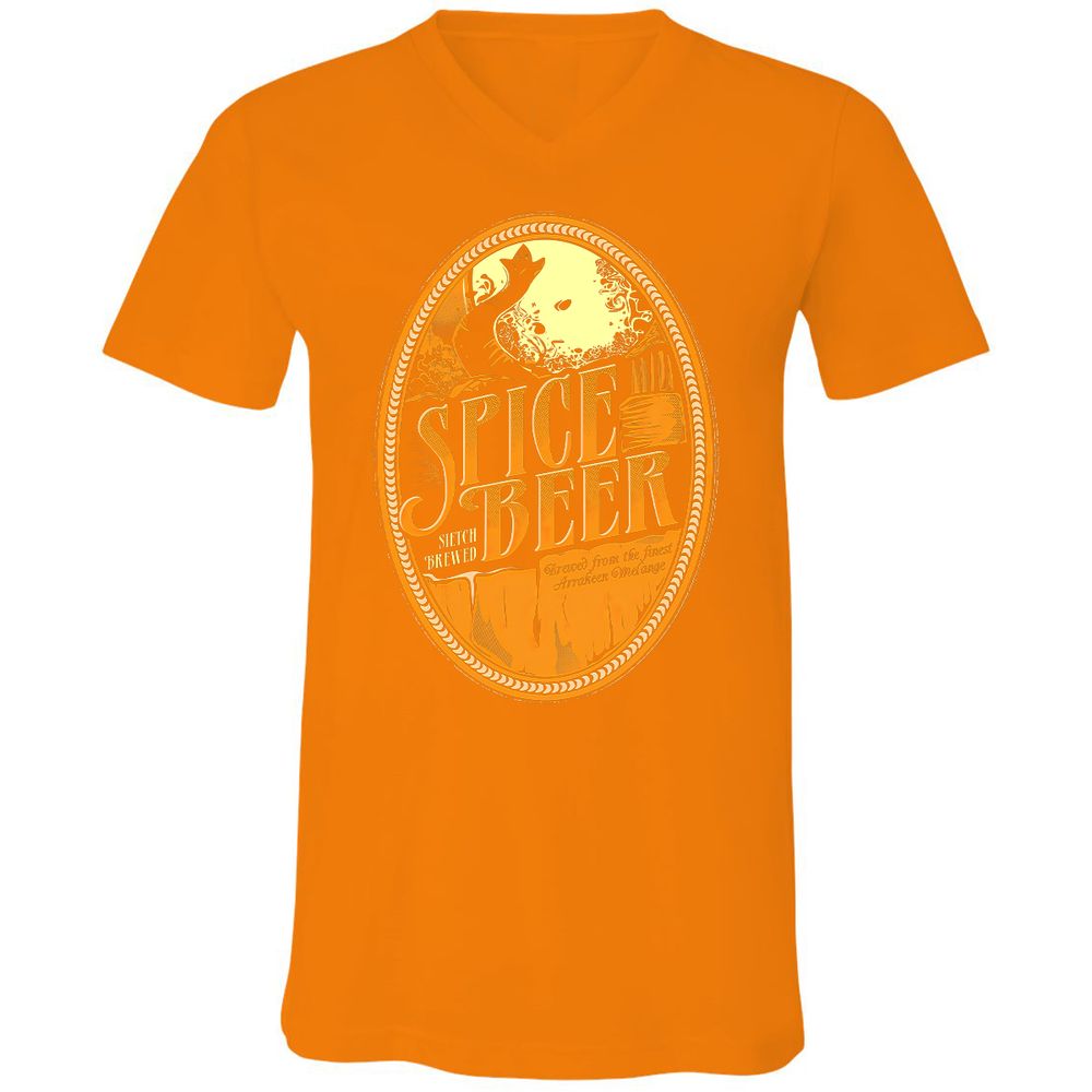 Unisex V-Neck T-Shirt - VQC13G12 - Orange - 11