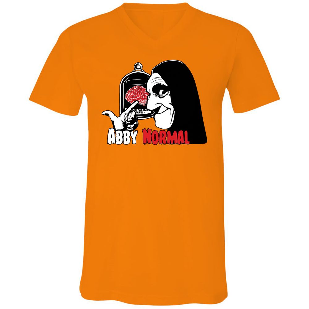 Unisex V-Neck T-Shirt - WKXHHZ8C - Orange - 11