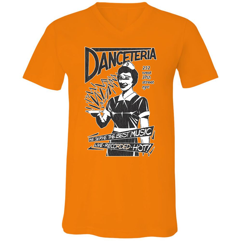 Unisex V-Neck T-Shirt - S95XHMPV - Orange - 11