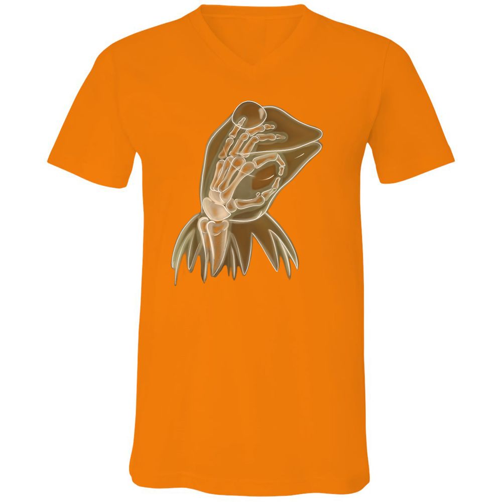 Unisex V-Neck T-Shirt - Z2Z55139 - Orange - 11