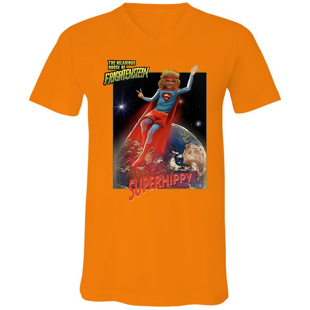 Unisex V-Neck T-Shirt - 921HPCJC - Orange - 11