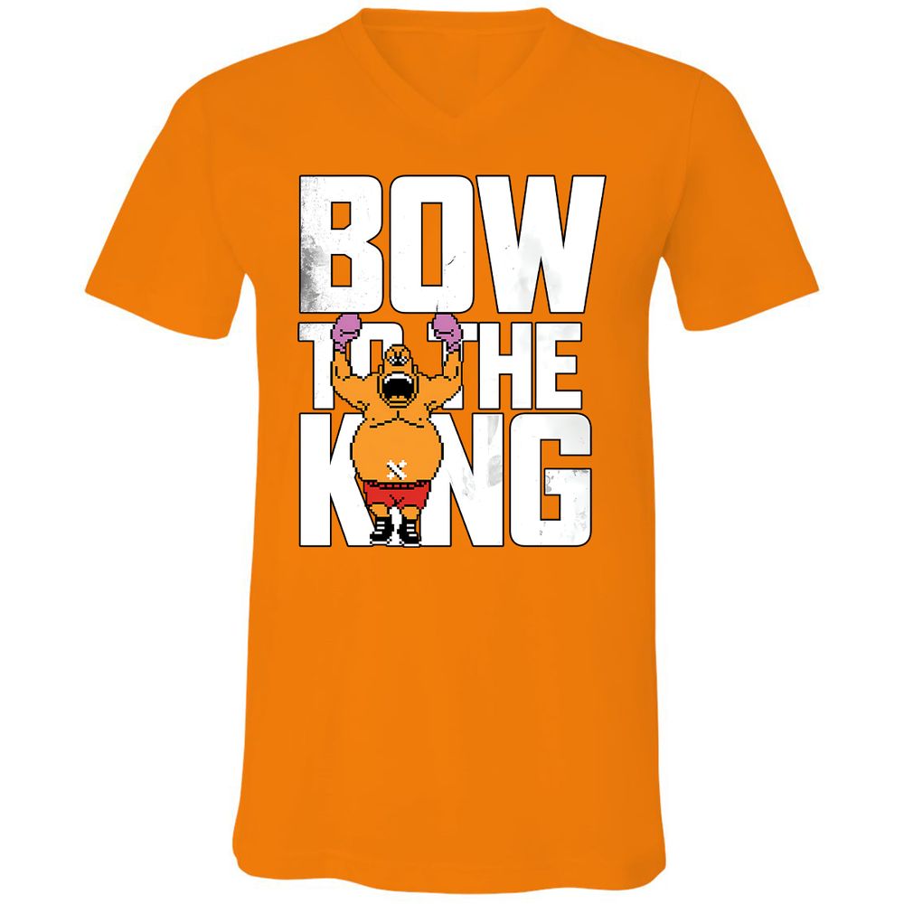 Unisex V-Neck T-Shirt - LE91M4JE - Orange - 11