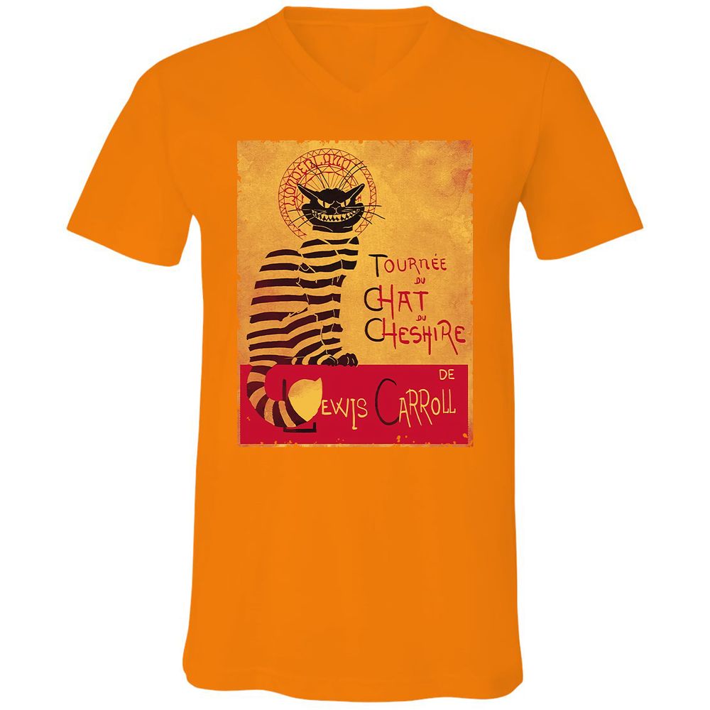 Unisex V-Neck T-Shirt - LMZMLQP4 - Orange - 11