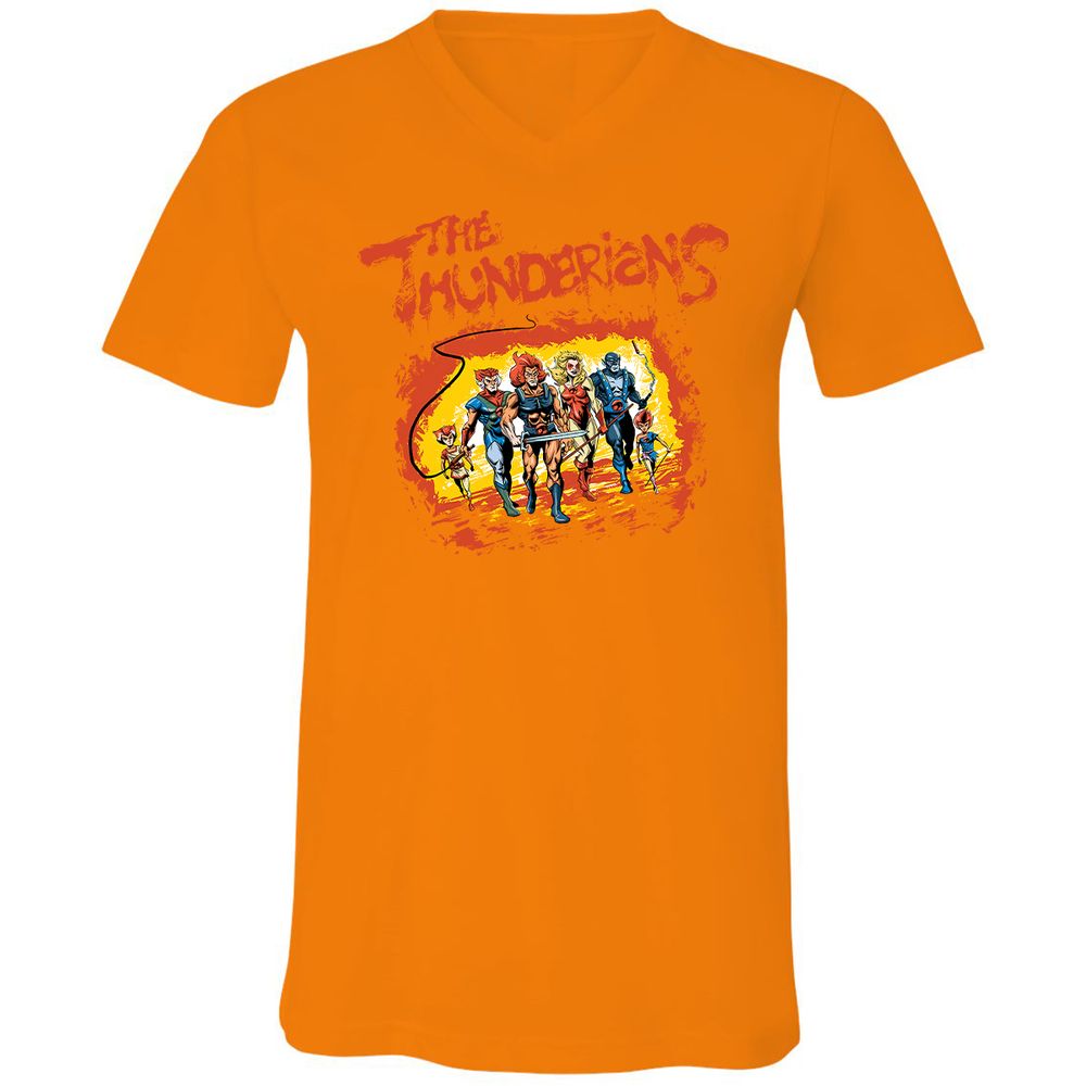 Unisex V-Neck T-Shirt - U362G1W8 - Orange - 11