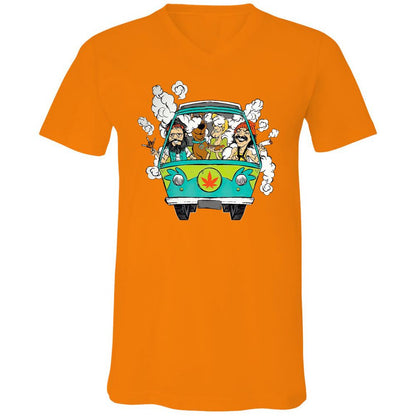 Unisex V-Neck T-Shirt - 417KPKT3 - Orange - 11