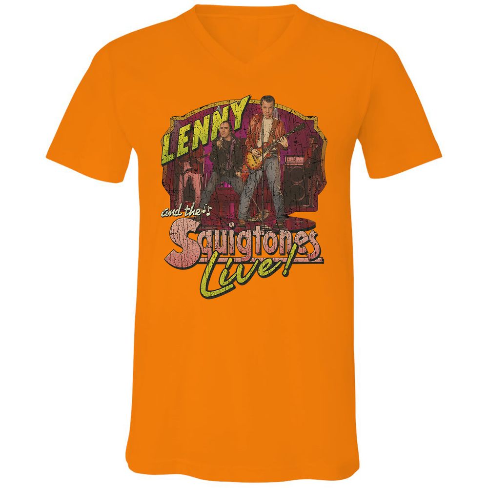 Unisex V-Neck T-Shirt - NHA53SFR - Orange - 11