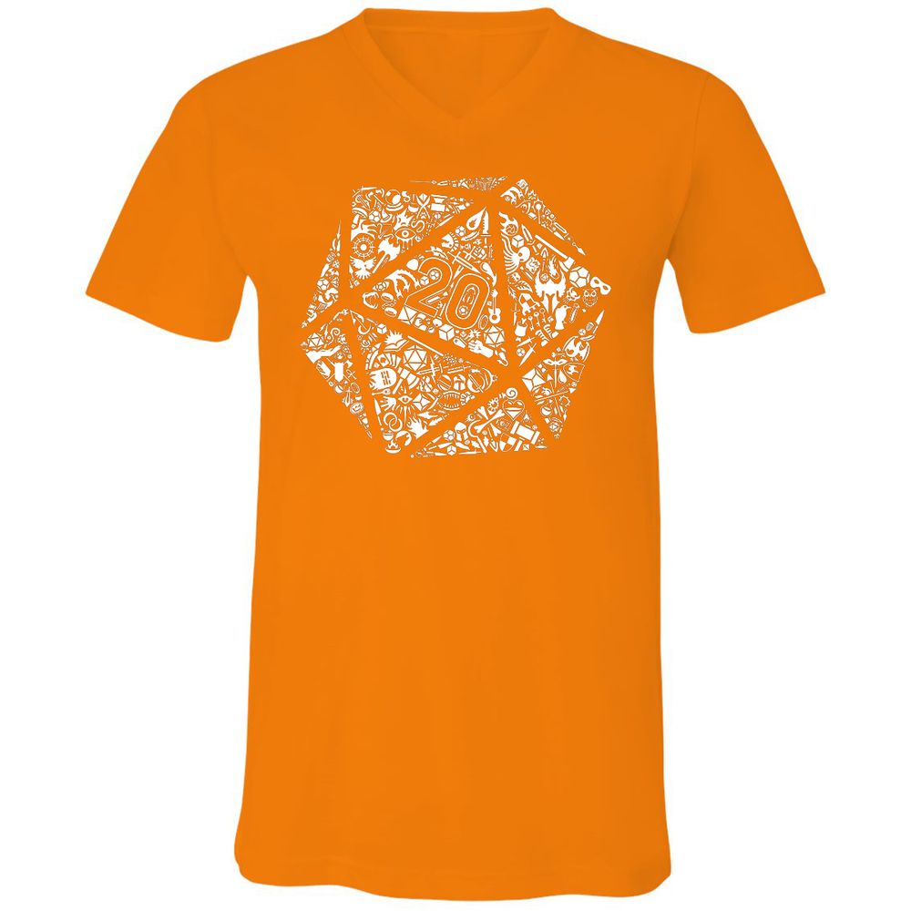 Unisex V-Neck T-Shirt - A91VEZJ4 - Orange - 11