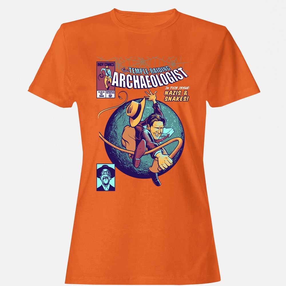 Women's T-Shirt - T7MQZX6J - Orange - 11