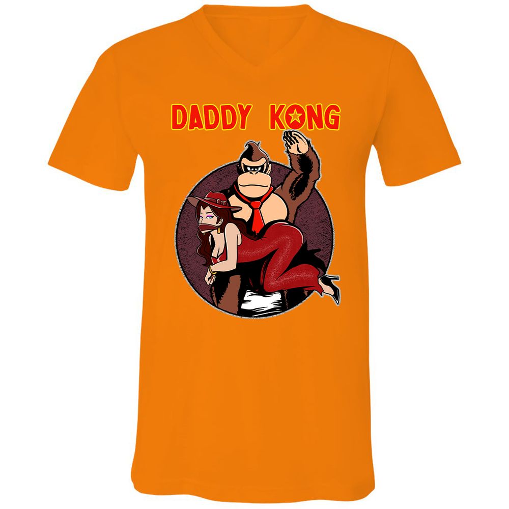 Unisex V-Neck T-Shirt - PCUTUZKW - Orange - 11