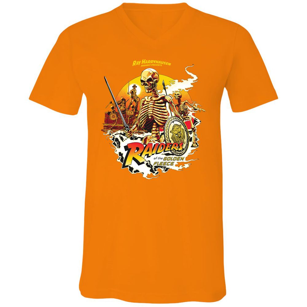 Unisex V-Neck T-Shirt - W55S8R8G - Orange - 11