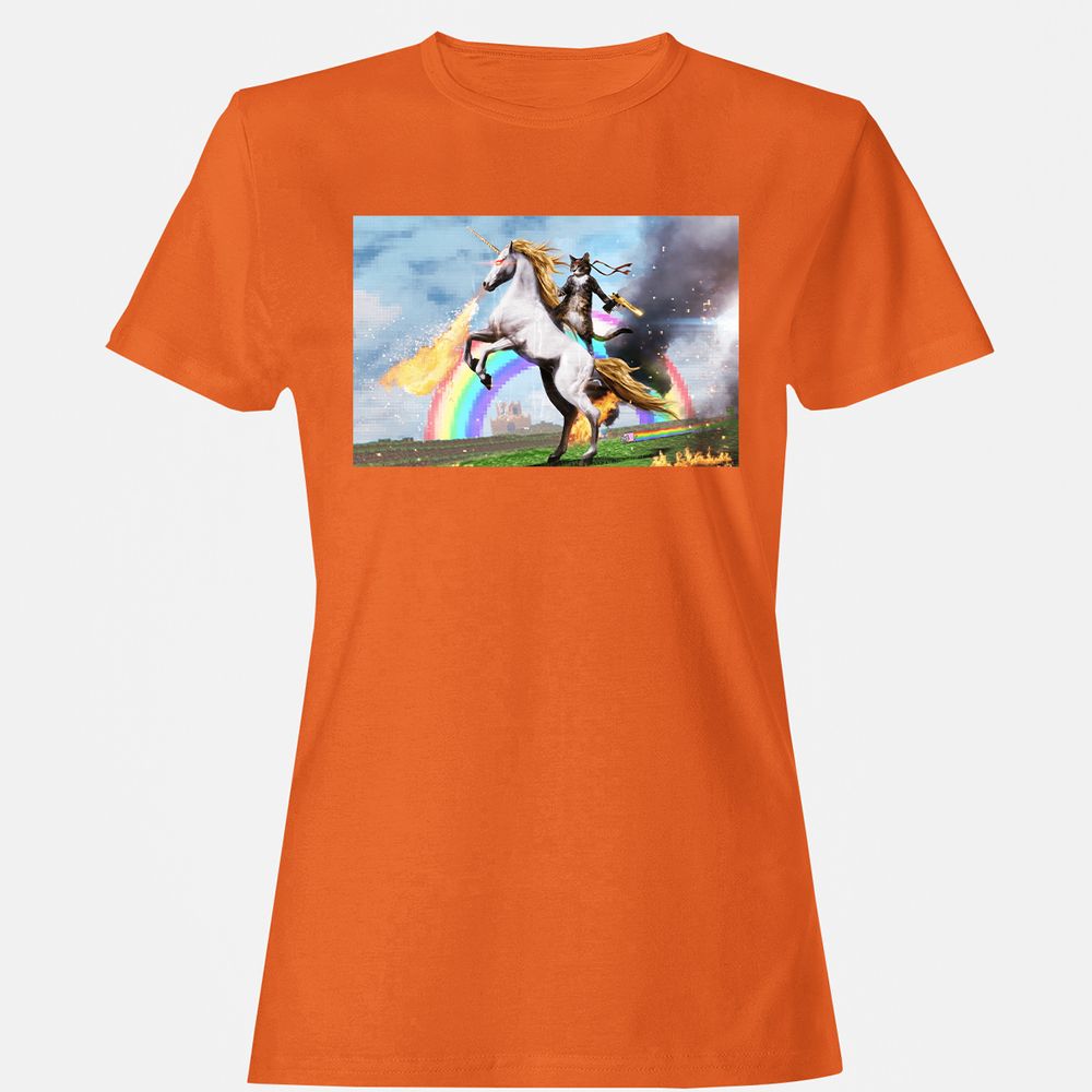 Women's T-Shirt - V88Y55VV - Orange - 11