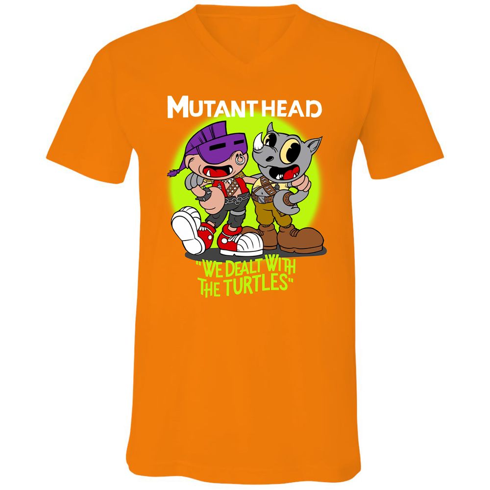 Unisex V-Neck T-Shirt - FA8LTXUK - Orange - 11