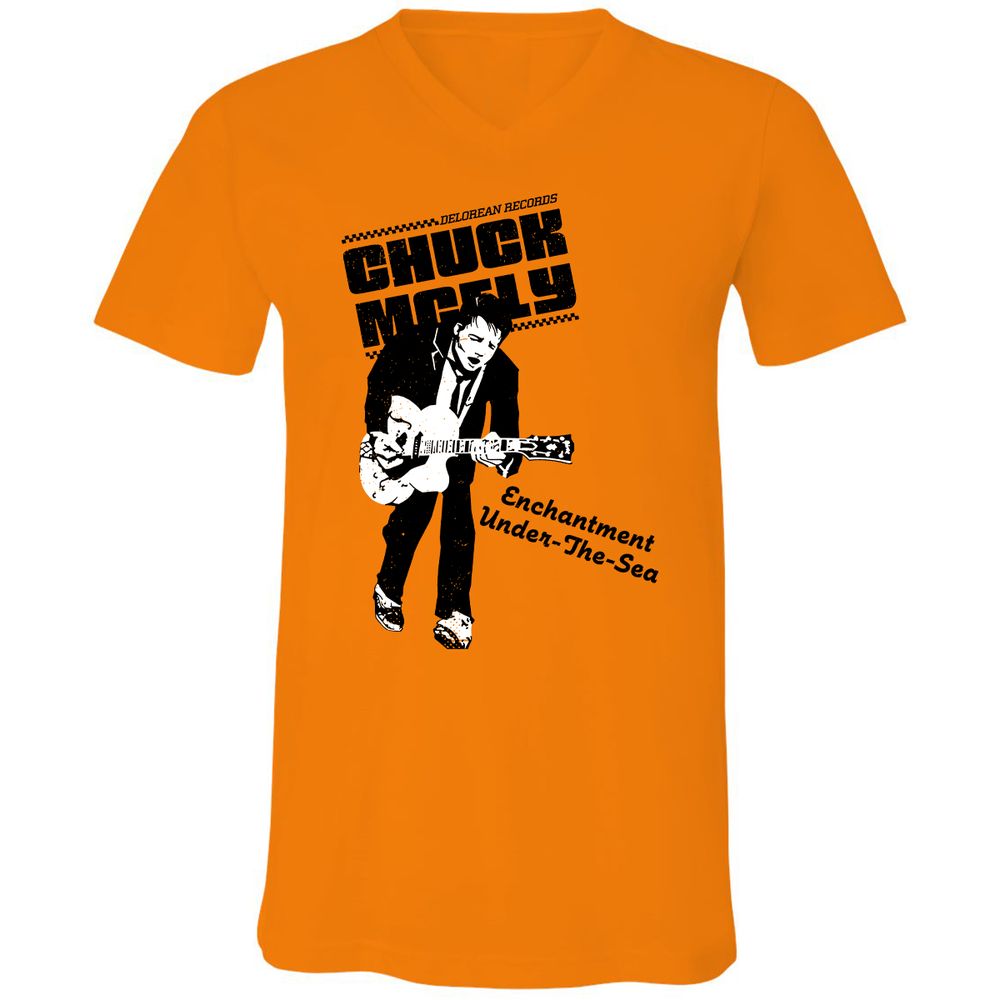 Unisex V-Neck T-Shirt - G94SNAYC - Orange - 11