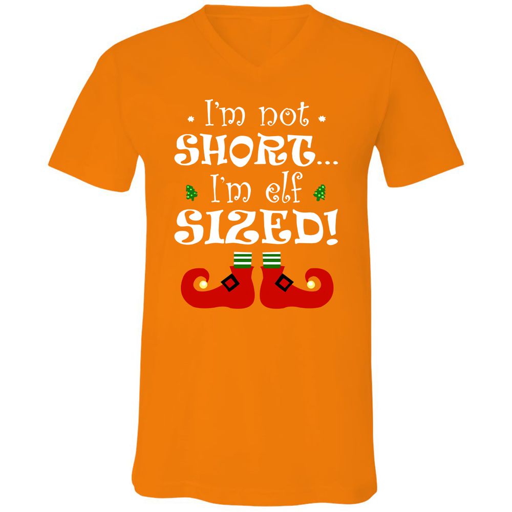 Unisex V-Neck T-Shirt - 285YPQSE - Orange - 11