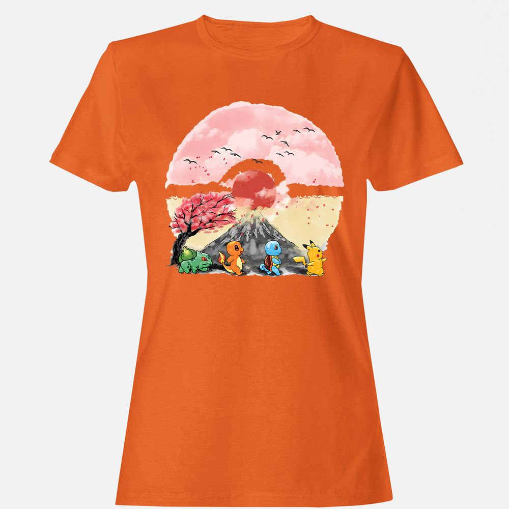 Women's T-Shirt - EFUJAZLG - Orange - 11
