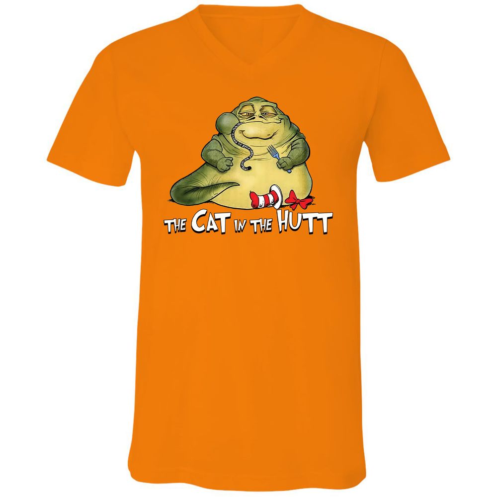 Unisex V-Neck T-Shirt - T5PXPWLN - Orange - 11