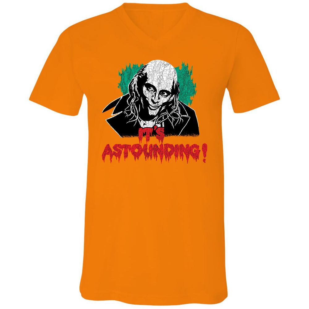 Unisex V-Neck T-Shirt - SNXLYNTX - Orange - 11