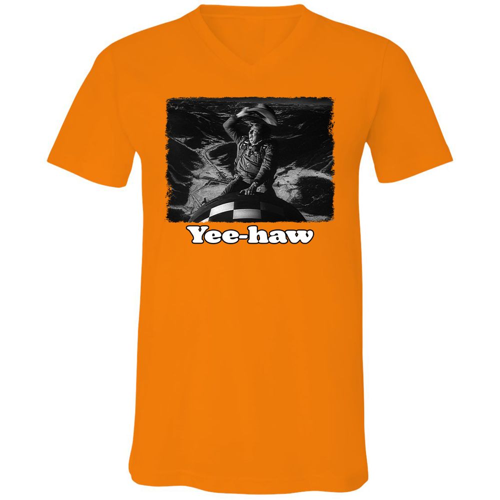 Unisex V-Neck T-Shirt - GTZPT6RW - Orange - 11