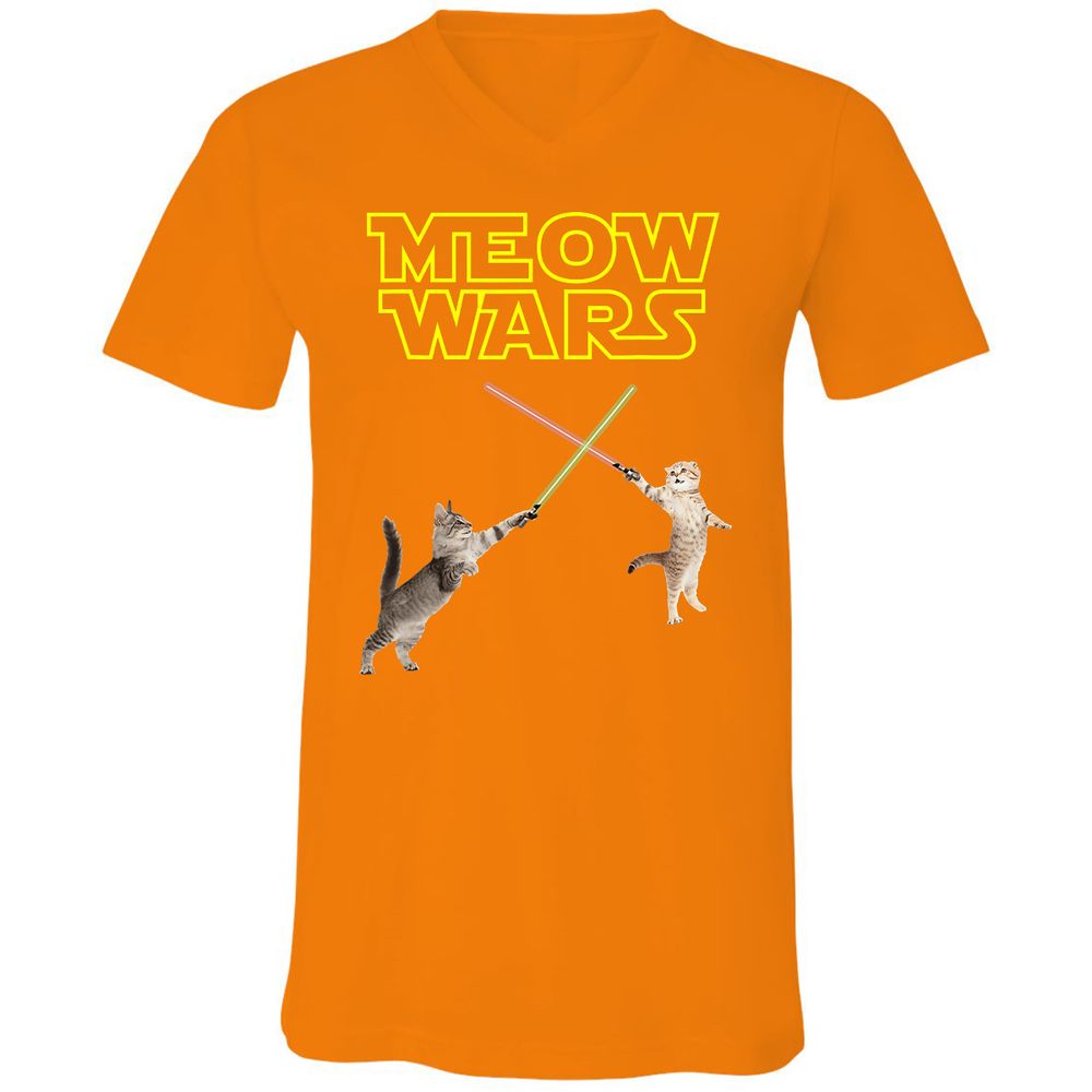 Unisex V-Neck T-Shirt - LFZZ339A - Orange - 11