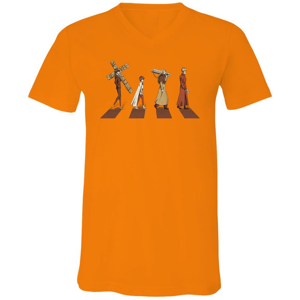 Unisex V-Neck T-Shirt - FL451L83 - Orange - 11