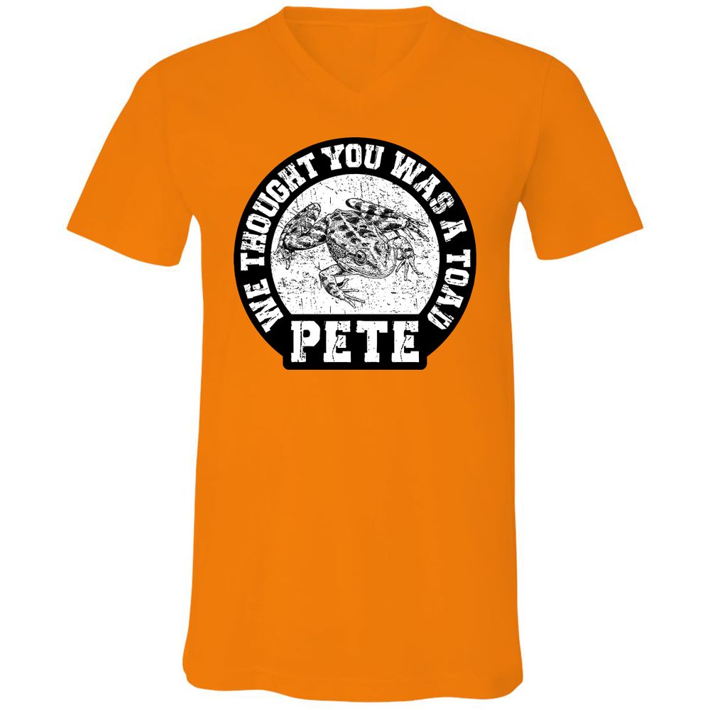 Unisex V-Neck T-Shirt - 8X51TJ2E - Orange - 11