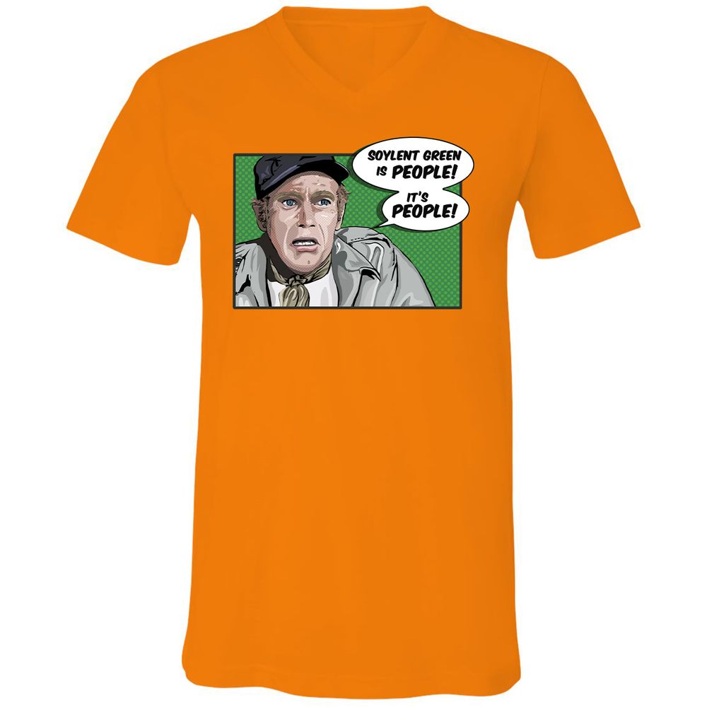 Unisex V-Neck T-Shirt - DYXS82SS - Orange - 11