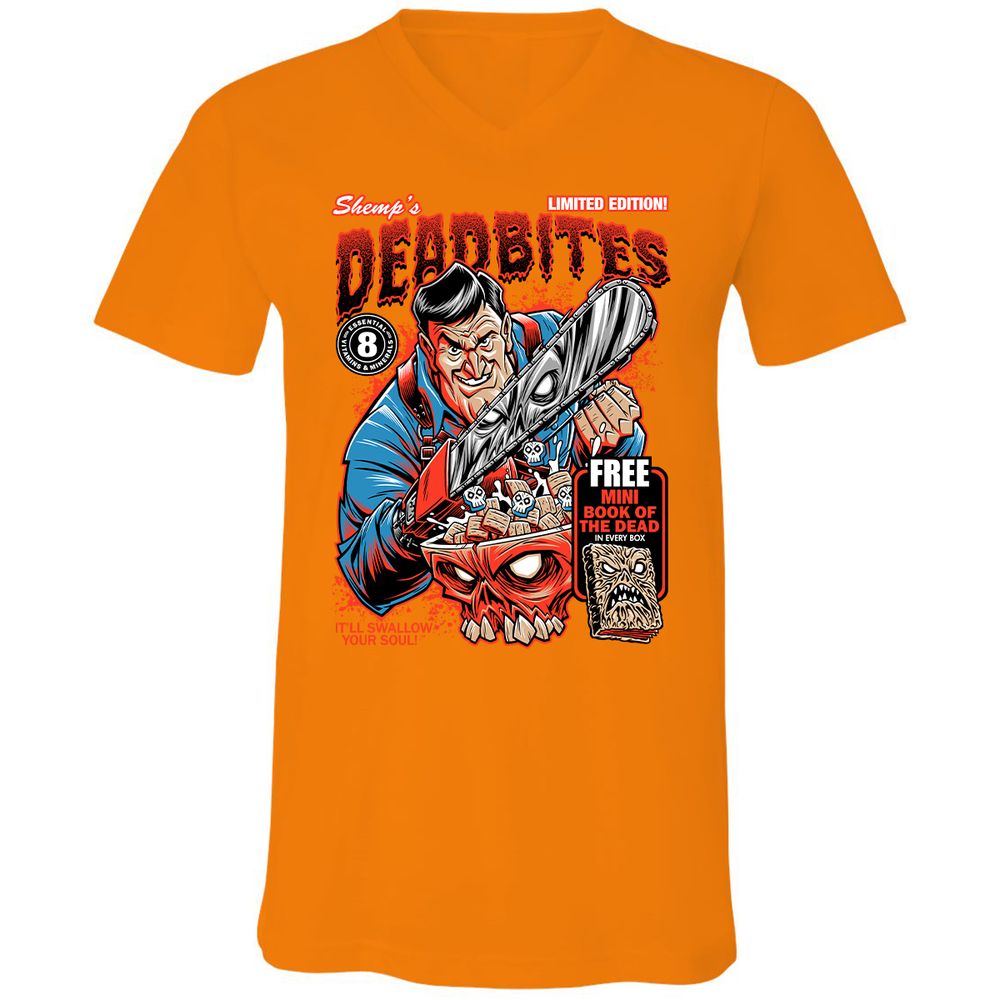 Unisex V-Neck T-Shirt - FWB1YVTZ - Orange - 11