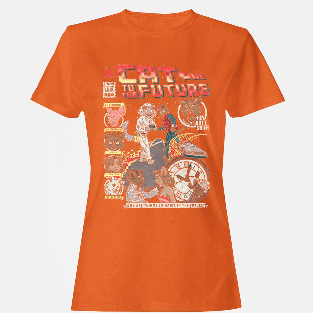 Women's T-Shirt - ZB2R5B6H - Orange - 11
