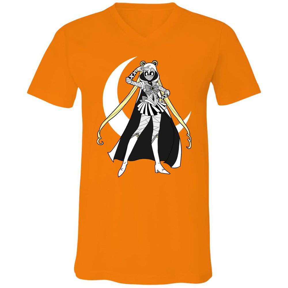 Unisex V-Neck T-Shirt - WGFXUQEW - Orange - 11
