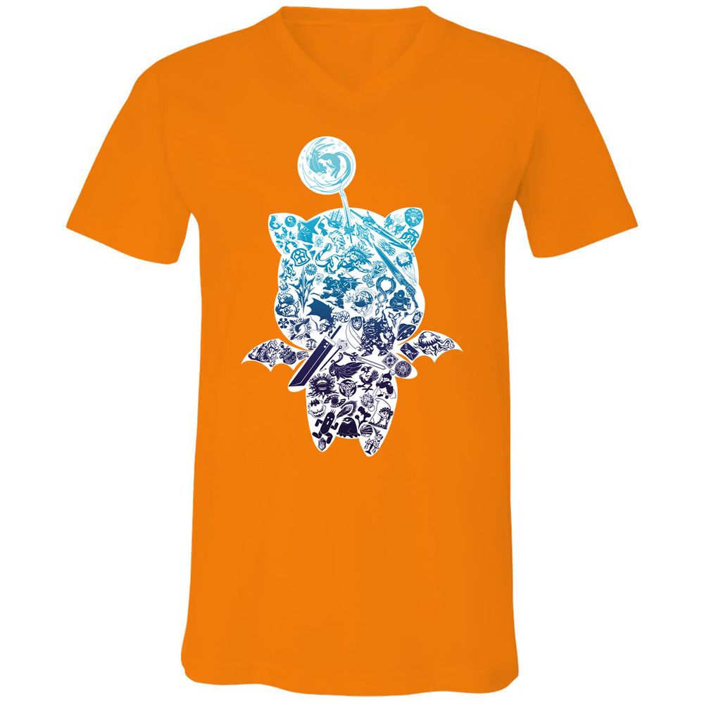 Unisex V-Neck T-Shirt - 427BNPML - Orange - 11