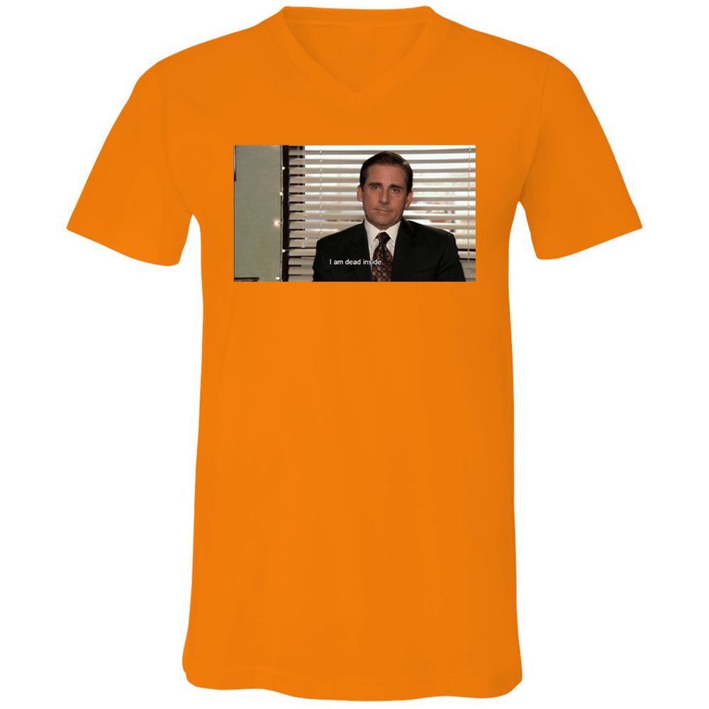 Unisex V-Neck T-Shirt - LGGE21SV - Orange - 11