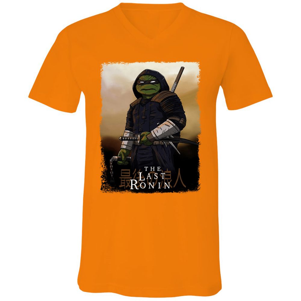 Unisex V-Neck T-Shirt - E2UE1HBU - Orange - 11